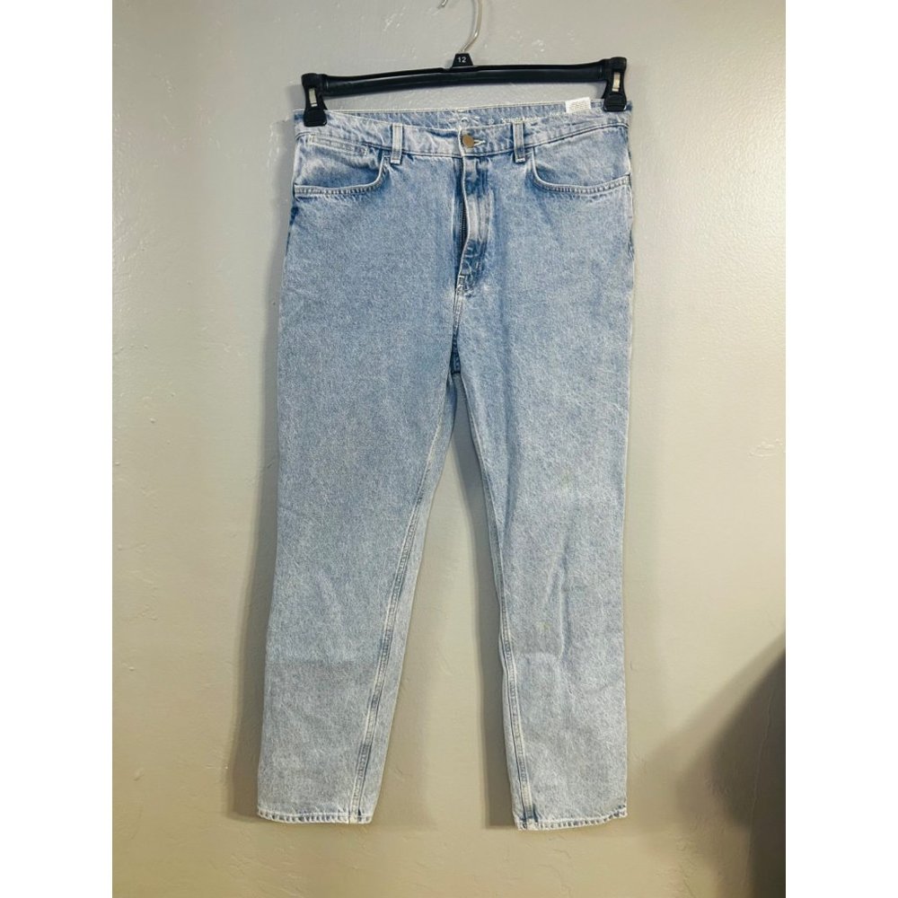 COS Straight leg Mid Rise Ankle Length Light Wash Jeans Size 30